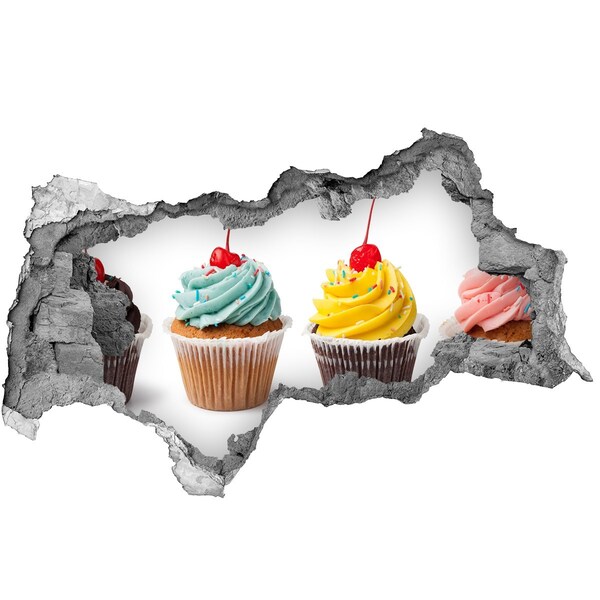 Hole in the wall decal Delicious cupcakes at a hole in the wall