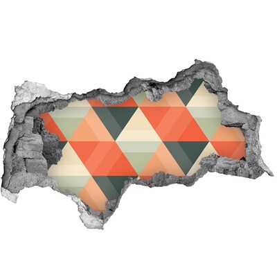 Hole in the wall decal Geometric Patterns in the Hole