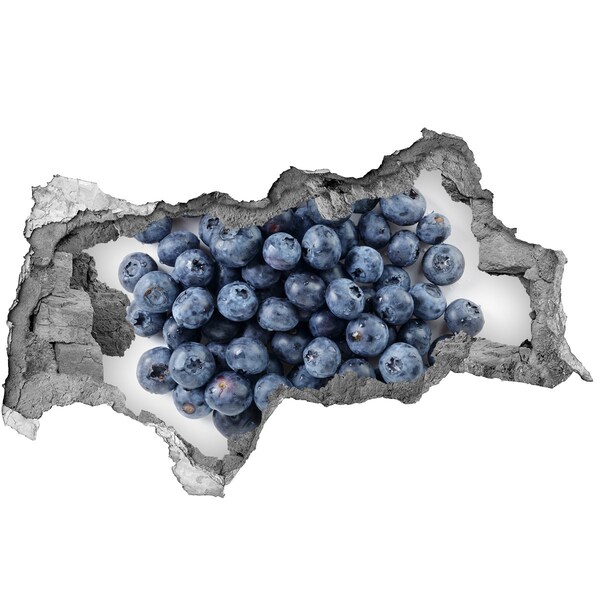 Hole in the wall sticker Blueberries in a Hole in the Wall