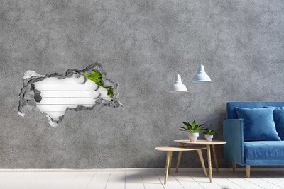 Hole in the wall sticker A green oasis in concrete