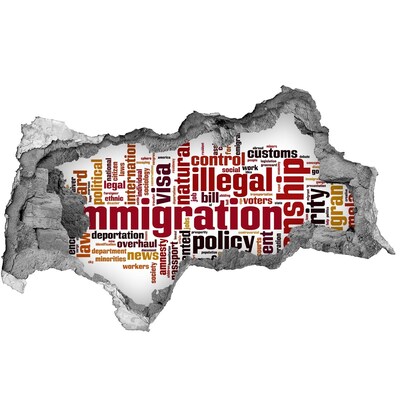 Hole wall sticker Migration policy