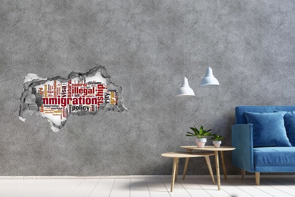 Hole wall sticker Migration policy