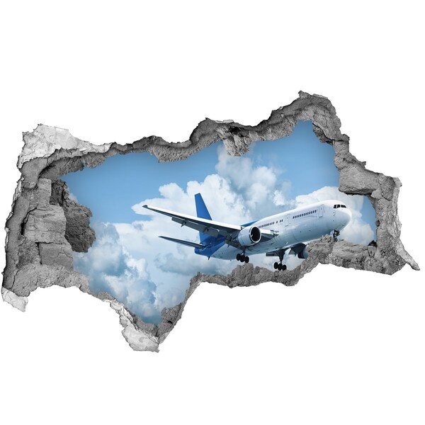 Hole in the wall decal Flight in the clouds