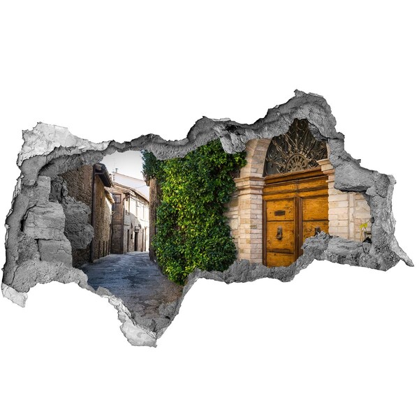 Hole in the wall sticker A charming alley in the town