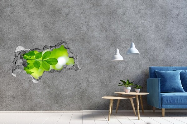 Hole in the wall sticker A green oasis in concrete