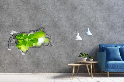 Hole in the wall sticker A green oasis in concrete