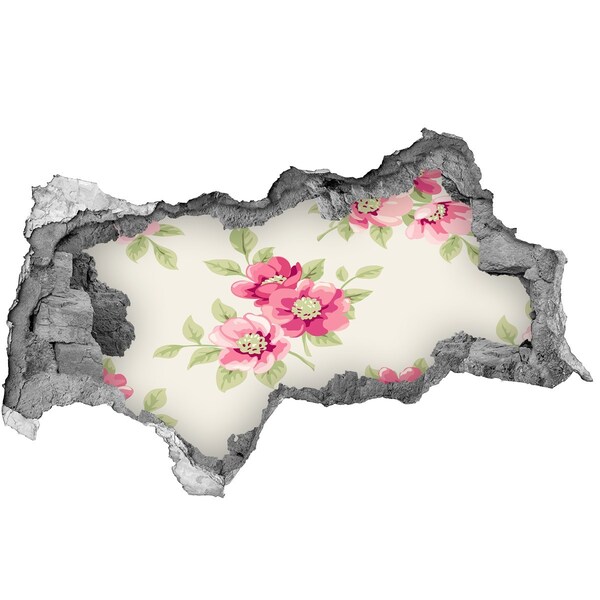 Hole wall sticker Flower Oasis