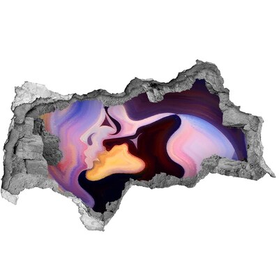 Hole in the wall sticker Sensual Faces of Love