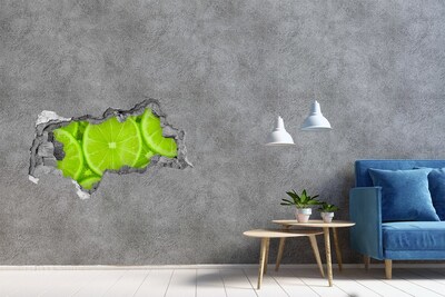 Hole in the wall sticker Juicy Lime in a Hole in the Wall
