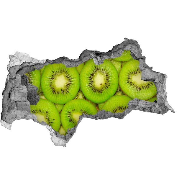 Hole wall sticker Kiwi pieces in the wall