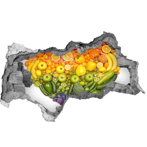 Hole wall sticker A fruity hole-in-the-wall paradise