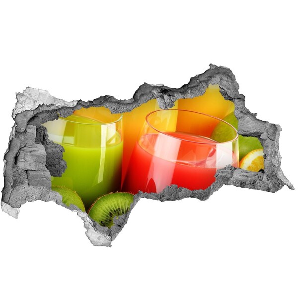 Hole wall sticker Refreshing cocktails in the tropics