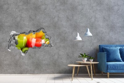 Hole wall sticker Refreshing cocktails in the tropics