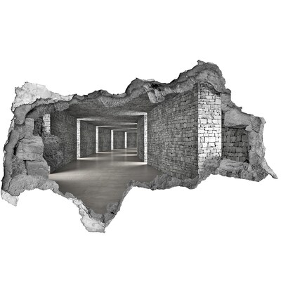 Hole in the wall sticker A ruined wall overlooking an empty space