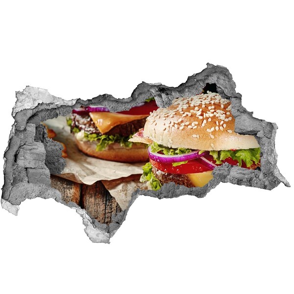 Hole in the wall sticker Juicy Hole-in-the-Wall Burger
