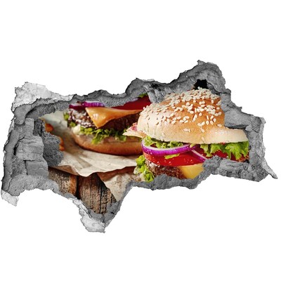 Hole in the wall sticker Juicy Hole-in-the-Wall Burger