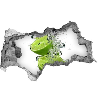 Hole wall sticker Refreshing lemon cocktail