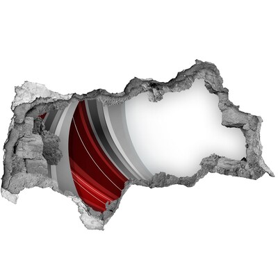 Hole in the wall sticker A damaged wall with a depth effect