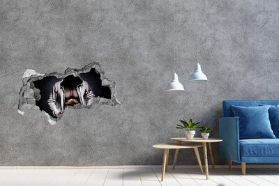 Hole wall sticker Intense workout in urban style