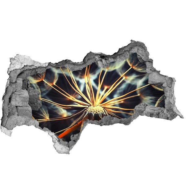 Hole wall sticker Flower from the fire