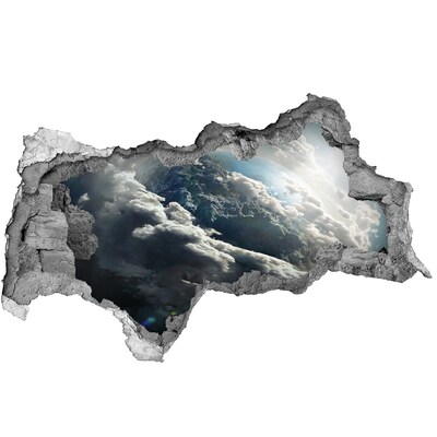 Hole wall sticker View from space