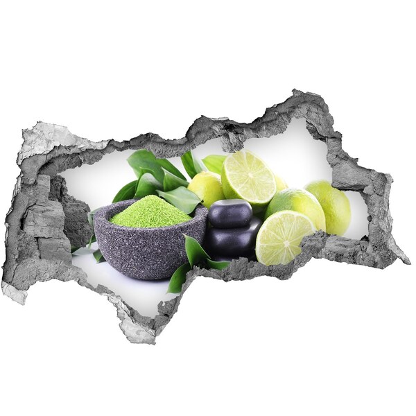 Hole in the wall sticker Fresh citrus and herbs