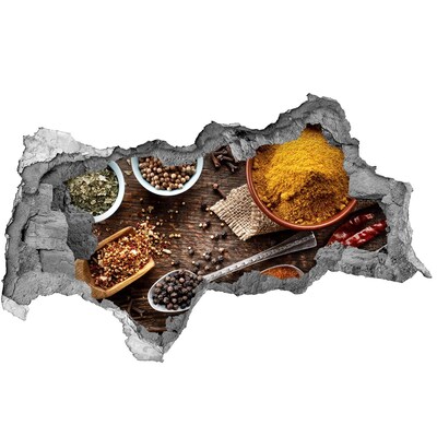 Hole in the wall decal Kitchen spices