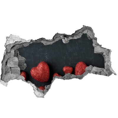 Hole in the wall sticker A heart in ruins