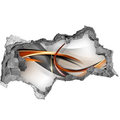 Hole in the wall decal Abstract color leak