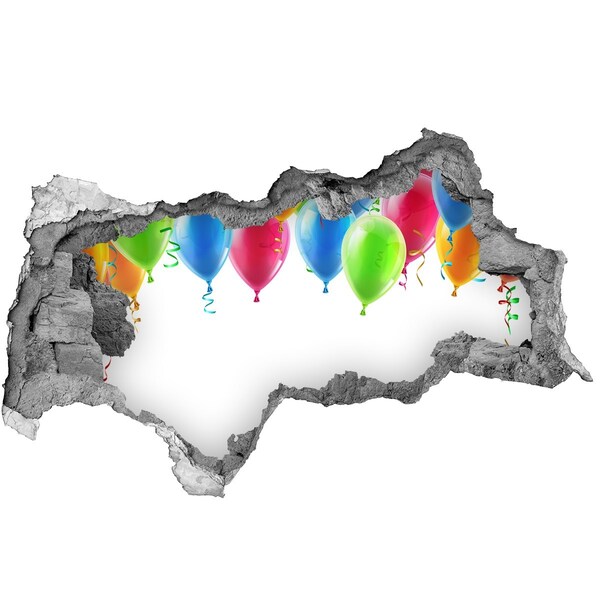 Hole wall sticker Balloons in a Hole in the Wall
