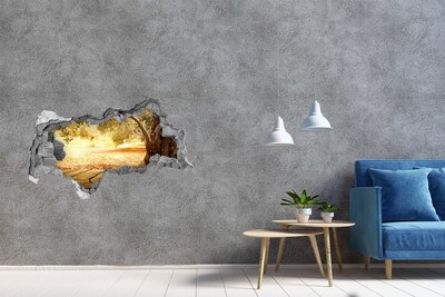 Hole wall sticker Garden in the sunshine