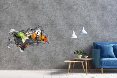 Hole wall sticker Kitchen Spices in a Hole in the Wall