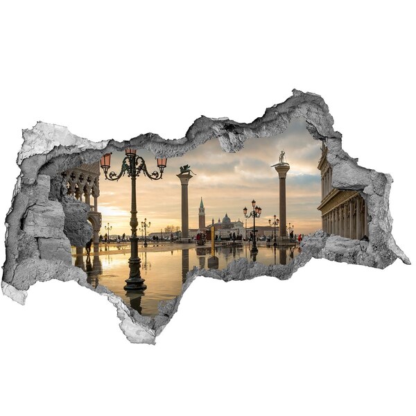 Hole wall sticker Venice at sunrise