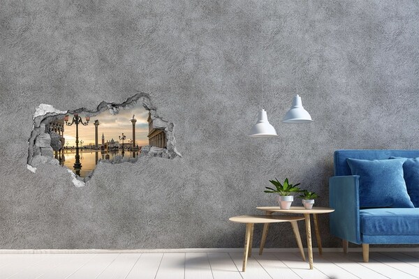 Hole wall sticker Venice at sunrise