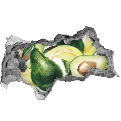 Hole wall sticker Fruit paradise behind the wall