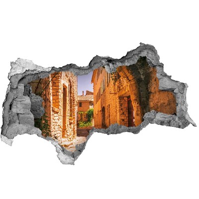 Hole in the wall sticker The charm of a medieval street