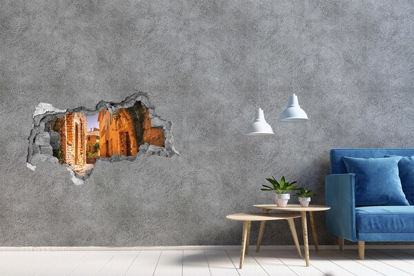 Hole in the wall sticker The charm of a medieval street