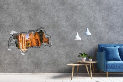 Hole in the wall sticker The charm of a medieval street
