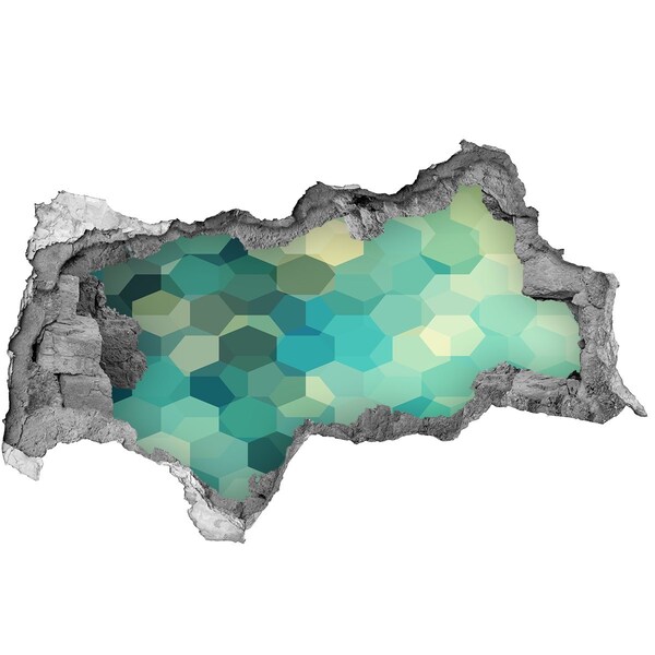 Hole in the wall decal Submerged ocean waters