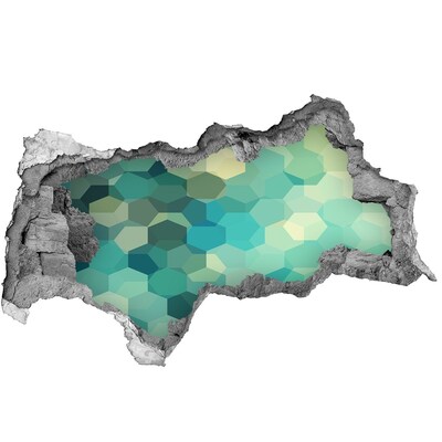 Hole in the wall decal Submerged ocean waters