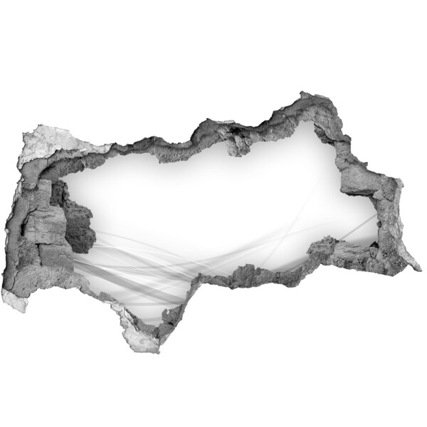 Hole in the wall sticker A ruined wall overlooking the space