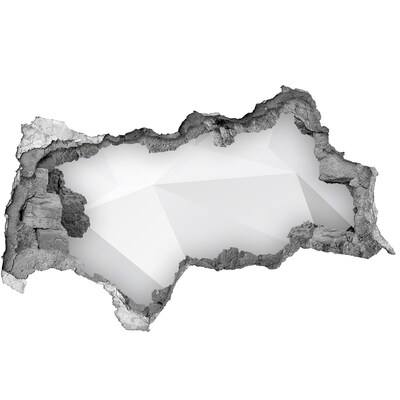 Hole wall sticker Broken wall with light reflection