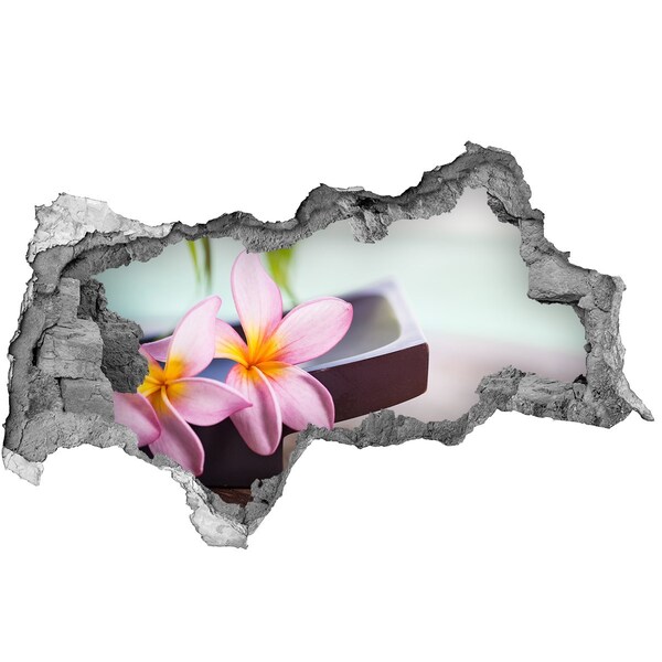 Hole in the wall sticker Flower in a hole in the wall