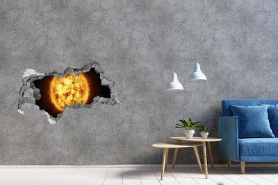 Hole wall sticker Solar explosion
