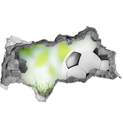 Hole wall sticker Football dreams