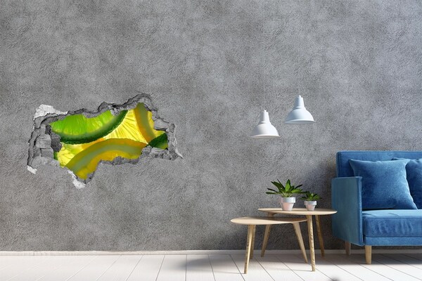 Hole in the wall decal Green Lime in a Hole in the Wall