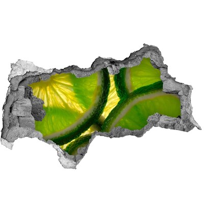 Hole wall sticker Juicy Limes in a Hole in the Wall