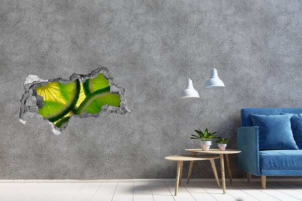 Hole wall sticker Juicy Limes in a Hole in the Wall