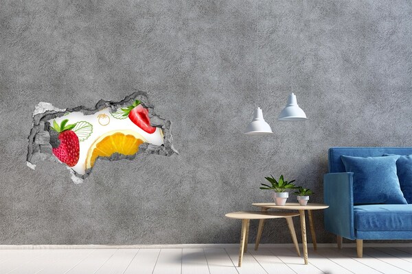 Hole in the wall sticker Fruity Hole in the Wall Paradise