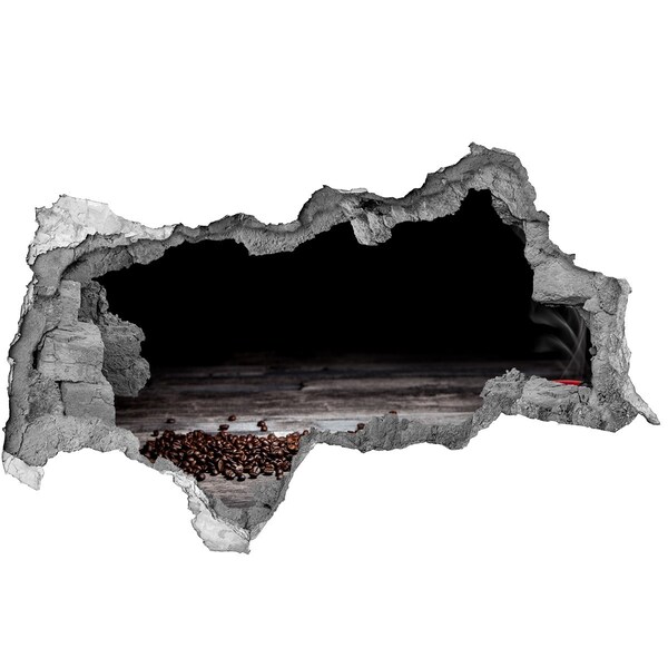 Hole wall sticker Coffee in the Heart of Concrete